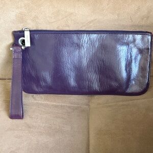 HOBO Purple Leather Clutch